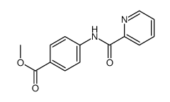 Benzoic acid, 4-[(2-pyridinylcarbonyl)amino]-, methyl ester (9CI) Structure