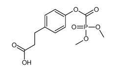 3-(4-dimethoxyphosphorylcarbonyloxyphenyl)propanoic acid Structure