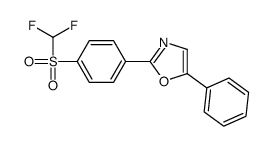 2-[4-(difluoromethylsulfonyl)phenyl]-5-phenyl-1,3-oxazole Structure