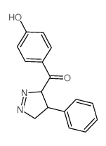 Methanone,(4,5-dihydro-4-phenyl-3H-pyrazol-3-yl)(4-hydroxyphenyl)- Structure