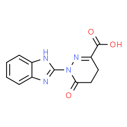 1-(1H-BENZOIMIDAZOL-2-YL)-6-OXO-1,4,5,6-TETRAHYDRO-PYRIDAZINE-3-CARBOXYLIC ACID结构式