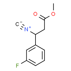 METHYL3-ISOCYANO-3-(3-FLUOROPHENYL)PROPIONATE structure