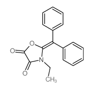 2-(Diphenylmethylene)-3-ethyl-1,3-oxazolidine-4,5-dione结构式