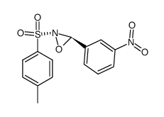 (2R,3R)-3-(3-Nitro-phenyl)-2-(toluene-4-sulfonyl)-oxaziridine Structure