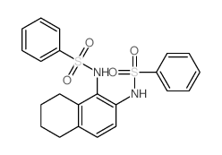 N-[2-(benzenesulfonamido)tetralin-1-yl]benzenesulfonamide Structure