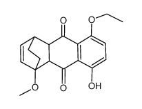 5-Ethoxy-1,4,4a,9a-tetrahydro-8-hydroxy-1-methoxy-1,4-ethano-9,10-anthrachinon结构式