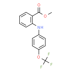 methyl 2-[4-(trifluoromethoxy)anilino]benzoate结构式