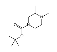 3,4-二甲基哌嗪-1-羧酸叔丁酯结构式