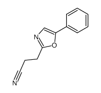 2-(β-Cyanoethyl)-5-phenyloxazole结构式