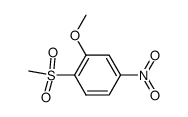 1-Methanesulfonyl-2-Methoxy-4-nitrobenzene结构式