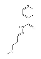 N-(3-methylsulfanylpropylideneamino)pyridine-4-carboxamide Structure