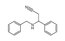 3-(benzylamino)-3-phenylpropanenitrile Structure