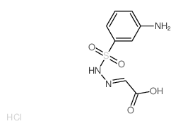 Acetic acid,2-[2-[(3-aminophenyl)sulfonyl]hydrazinylidene]-, hydrochloride (1:1) picture