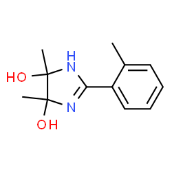 1H-Imidazole-4,5-diol, 4,5-dihydro-4,5-dimethyl-2-(2-methylphenyl)- (9CI) Structure