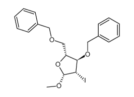 (2R,3R,4S,5R)-3-(benzyloxy)-2-((benzyloxy)methyl)-4-iodo-5-methoxytetrahydrofuran Structure