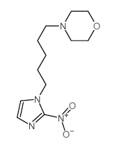 Morpholine,4-[5-(2-nitro-1H-imidazol-1-yl)- pentyl]- Structure