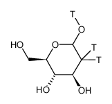 2-deoxy-d-glucose-[1,2-3h(n)] structure