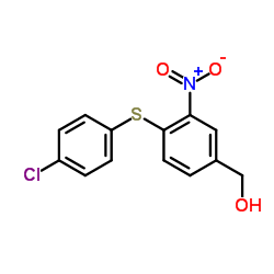 {4-[(4-Chlorophenyl)sulfanyl]-3-nitrophenyl}methanol Structure