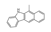 6-methyl-5H-benzo[b]carbazole Structure