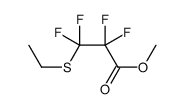 methyl 3-ethylsulfanyl-2,2,3,3-tetrafluoropropanoate结构式