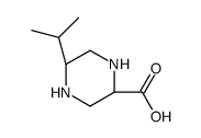 2-Piperazinecarboxylicacid,5-(1-methylethyl)-,(2R-cis)-(9CI) structure