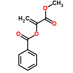 1-(methoxycarbonyl)vinyl benzoate结构式