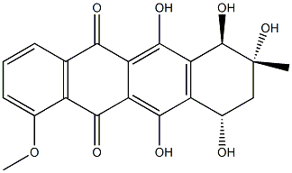 (7R)-7,8,9,10-Tetrahydro-6,7β,8α,10α,11-pentahydroxy-1-methoxy-8β-methyl-5,12-naphthacenedione picture