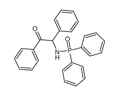 N-(2-oxo-1,2-diphenylethyl)-P,P-diphenylphosphinic amide结构式