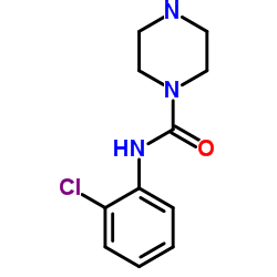 PIPERAZINE-1-CARBOXYLIC ACID (2-CHLORO-PHENYL)-AMIDE Structure