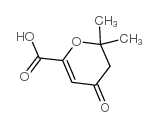 3,4-DIHYDRO-2,2-DIMETHYL-4-OXO-2H-PYRAN-6-CARBOXYLIC ACID Structure