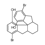 6,13-dibromo-1a,2,3,4,4a,5-hexahydro-1H-indeno[2,1-d]fluorene-9,10-diol Structure