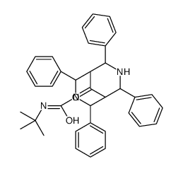 N-tert-butyl-9-oxo-2,4,6,8-tetraphenyl-3,7-diazabicyclo[3.3.1]nonane-3-carboxamide Structure