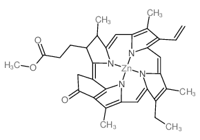 zinc(II) methylpyropheophorbide a结构式