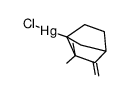 ((1S,4S)-2,2-dimethyl-3-methylenebicyclo[2.2.1]heptan-1-yl)mercury(II) chloride结构式