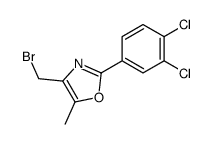 4-(bromomethyl)-2-(3,4-dichlorophenyl)-5-methyl-1,3-oxazole结构式