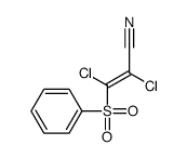 2,3-dichloro-3-(phenylsulphonyl)acrylonitrile structure