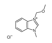 3-methoxymethyl-1-methyl-1H-benzimidazol-3-ium chloride Structure
