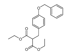 diethyl 2-[(4-phenylmethoxyphenyl)methyl]propanedioate结构式
