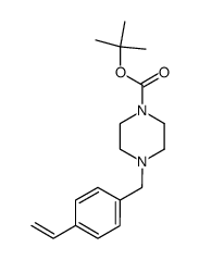 1-Boc-4-(4-vinylbenzyl)piperazine Structure