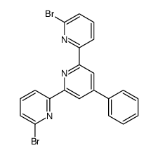 2,6-bis(6-bromopyridin-2-yl)-4-phenylpyridine Structure