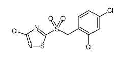 1,2,4-Thiadiazole, 3-chloro-5-[[(2,4-dichlorophenyl)methyl]sulfonyl]结构式