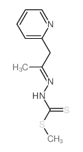 1-methylsulfanyl-N-(1-pyridin-2-ylpropan-2-ylideneamino)methanethioamide结构式