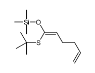 1-tert-butylsulfanylhexa-1,5-dienoxy(trimethyl)silane结构式