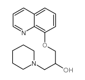 1-Piperidineethanol, alpha-((8-quinolinyloxy)methyl)- Structure