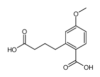 4-(2-carboxy-5-methoxy-phenyl)-butyric acid结构式