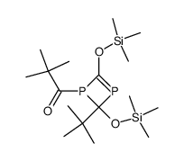 1-(2-(1,1-Dimethylethyl)-2,4-bis(trimethylsilyloxy)-1,3-diphosphet-1(2H)-yl)-2,2-dimethyl-1-propanon Structure