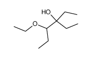 4-ethoxy-3-ethyl-hexan-3-ol结构式
