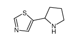 5-(2-Pyrrolidinyl)-1,3-thiazole结构式