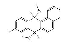 7,12-dimethoxy-7,9,12-trimethyl-7,12-dihydro-benz[a]anthracene结构式