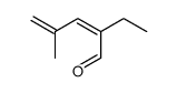 2-ethyl-4-methylpenta-2,4-dienal结构式